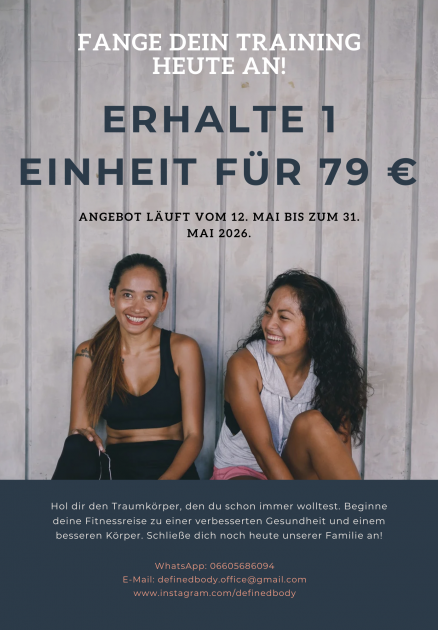 Beige Foto Personal Trainer Flyer